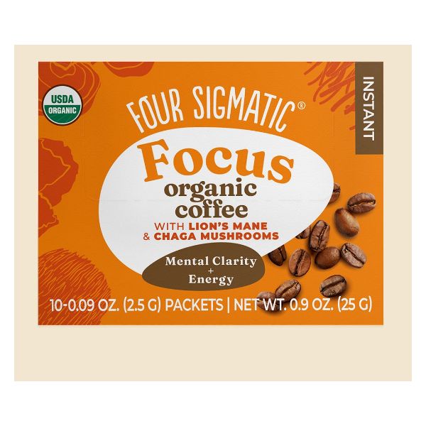 Four Sigmatic Focus Instant Coffee — café instantané bio aux champignons Lion’s Mane et Chaga